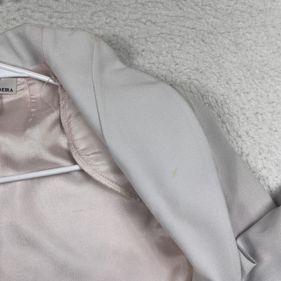 Daymor Couture Bolero Jacket Womens 8 Silver Champagne Cropped Open Front Formal - Picture 9 of 11